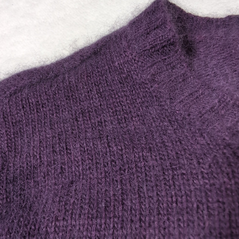 Spiegel Purple Angora Lambswool Shrug Cardigan M Soft Coquette Balletcore‎ Crop - Picture 4 of 10